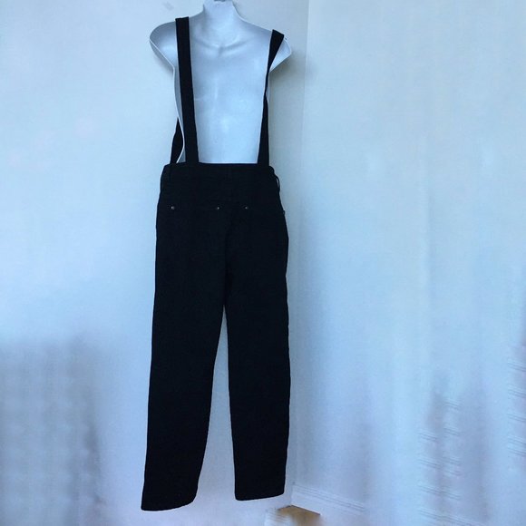 Boohoo Overalls 8 Emma Ridge Denim Slouch Black - Picture 7 of 12